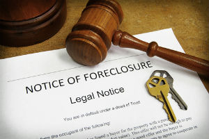 Paperwork for a New York foreclosure defense case.