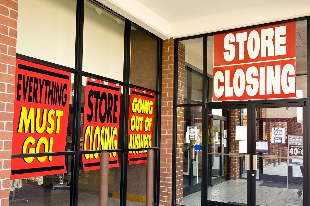 Retail store closing due to bankruptcy.