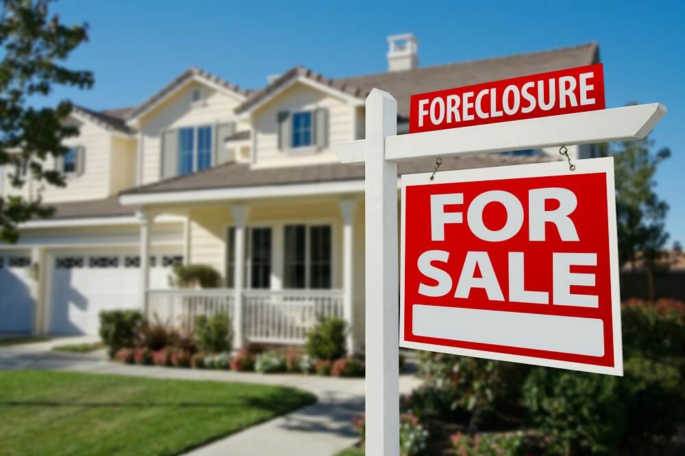 Foreclosure on house property up for sale.